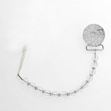 Crushed Crystal Design with European Crystals Pacifier Clip (CCRC, CCRB, CCRP)