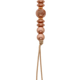Silicone pacifier clip with enlaced flower bead (SBF)