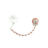 Baby European Pearls and Crystals Pacifier Clip with Bow (C16, C16-P)