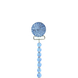 Crushed Crystal Design with European Crystals Pacifier Clip (CCRC, CCRB, CCRP)