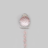 Quilted European Crystals Pacifier Clip (CQP, CQB, CQC)
