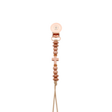 Silicone beads and cross pacifier clip