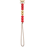 Gold Button Silicone Pacifier Clip