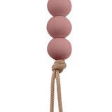 Gold Button Silicone Pacifier Clip