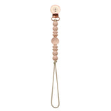 Silicone pacifier clip with enlaced flower bead (SBF)