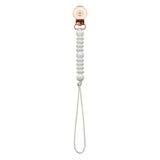 Silicone beads, solid design, pacifier clip (SS)