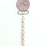 Crushed Crystal Design with European Crystals Pacifier Clip (CCRC, CCRB, CCRP)