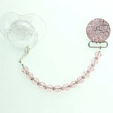 Crushed Crystal Design with European Crystals Pacifier Clip (CCRC, CCRB, CCRP)