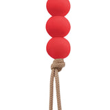 Silver Button Silicone Pacifier Clip