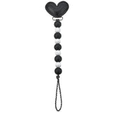 Heart Silicone Pacifier Clip | Binky Clip | Newborn Baby Boy Girl Shower Gift