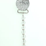 Crushed Crystal Design with European Crystals Pacifier Clip (CCRC, CCRB, CCRP)
