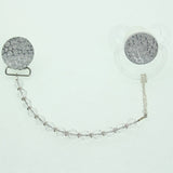 Crushed Crystal Design with European Crystals Pacifier Clip (CCRC, CCRB, CCRP)