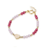 Crystal Dream Pink Love bracelet (B2137-P)