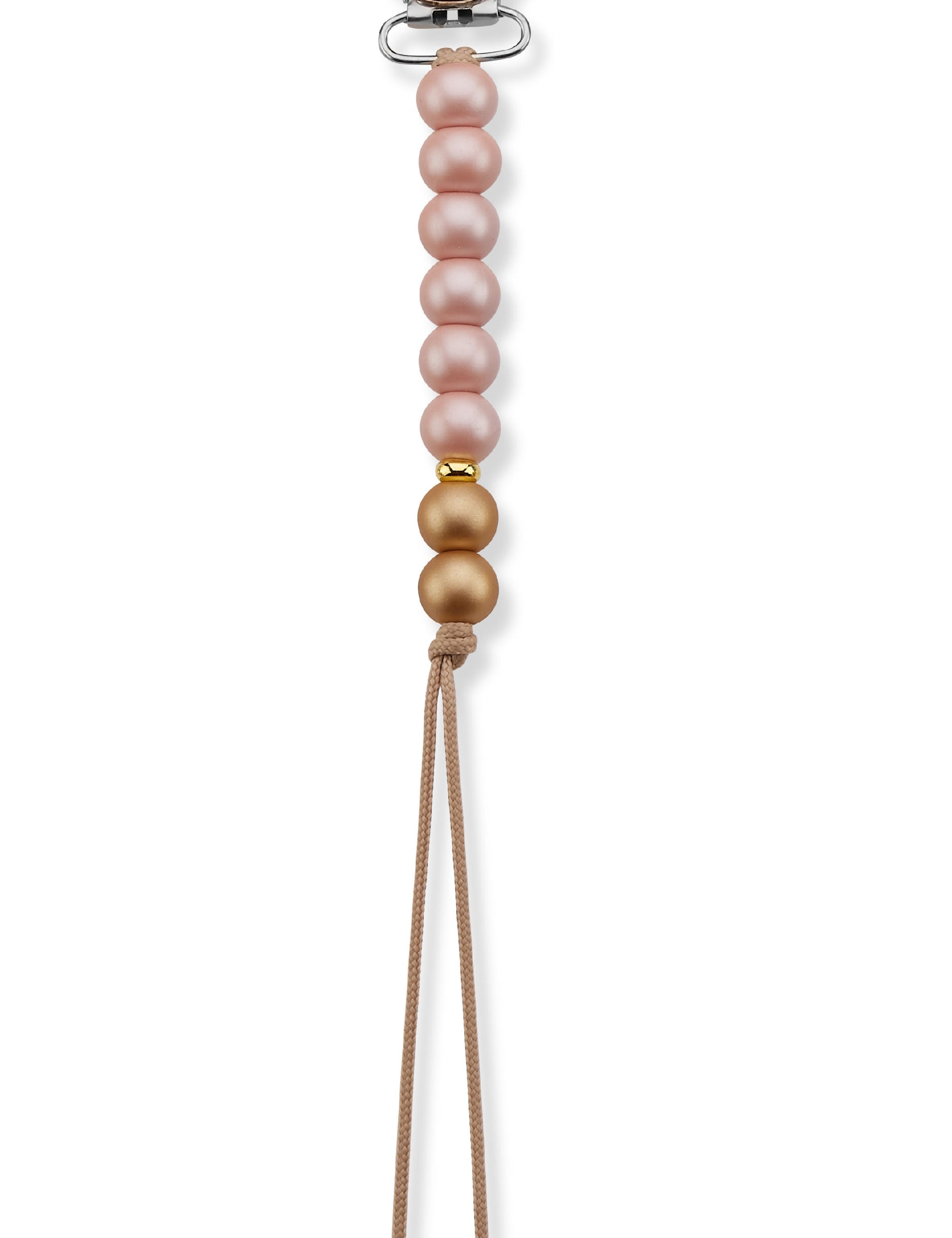 Pearl Silicone Pacifier Clip