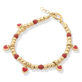 Crystal Dream Heart of Gold Bracelet (B2509-G)