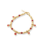 Crystal Dream Heart of Gold Bracelet (B2509-G)