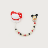 Mickey Mouse Pacifier clip with matching Beads (CMM)