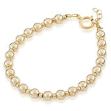 Stunning 14kt Gold Filled Bracelet, with smaller and bigger golden beads (B2139-G)