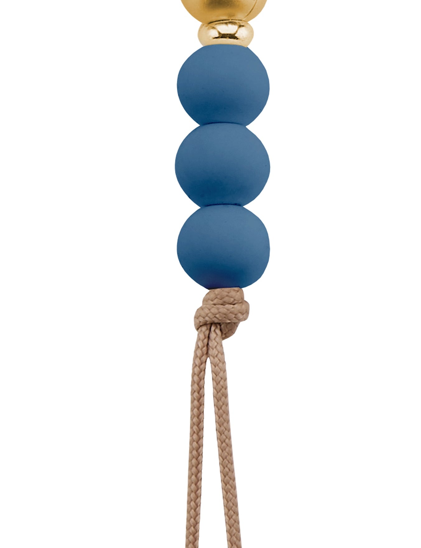 Gold Button Silicone Pacifier Clip