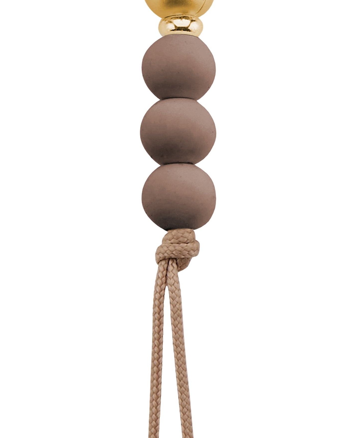 Gold Button Silicone Pacifier Clip