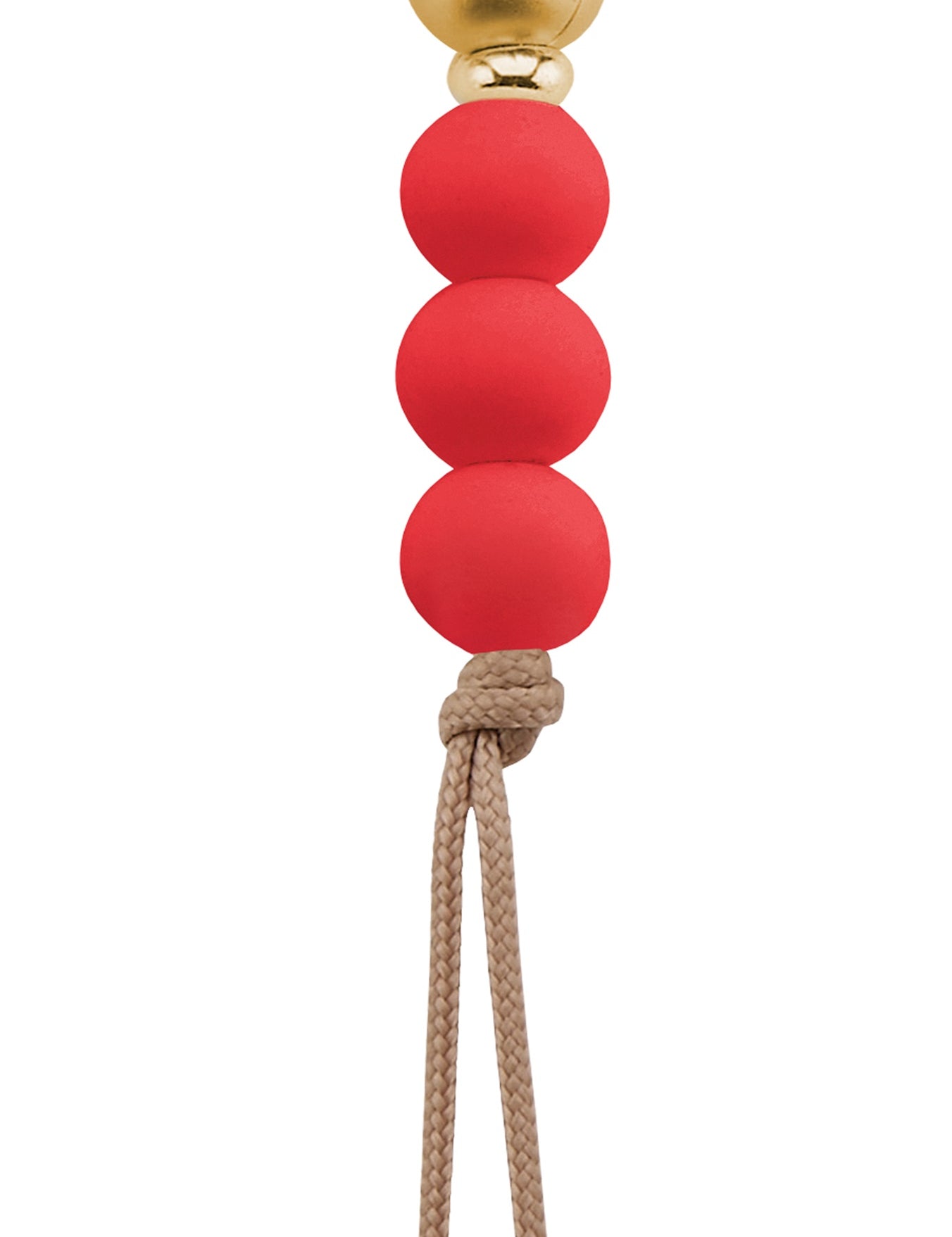 Gold Button Silicone Pacifier Clip