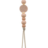 Silicone pacifier clip with 3 daisy flower center bead (SFD)