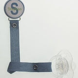 Personalized Name Blue Denim  Pacifier Clip Only (PER 7)
