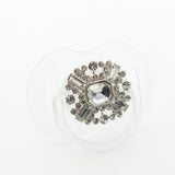 Elegant Rhinestone and Baguettes Pacifier