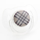 Tan Plaid Pacifier