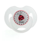 Personalized Name Red Ladybug Pacifier
