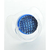 Quilted Crystal Bling Pacifier, Blue Shades