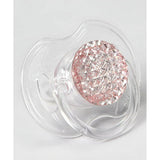 Quilted Crystal Bling Pacifier, Pink Shades