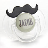 Personalized Name Mustache Pacifier
