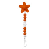 Bright Star Silicone Pacifier Clip | Binky Clip  | Newborn Baby Boy Girl Chew Gift
