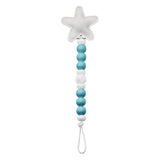 Star Silicone Pacifier Clip | Binky Clip  | Newborn Baby Boy Girl Shower Gift