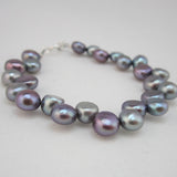 Purple Freshwater Pearls baby - toddler - children bracelet (BFPU)