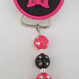 Butterfly Button Pacifier clip with Adorable Matching Mini Beads (CMB)