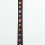 Halloween Orange & Black Jack-o'-Lantern Crystal Pacifier Clip (RHOP)