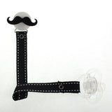 Mustache Pacifier Clip (RMHBBK)