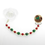 Festive Holiday Pacifier Clip (CHRH)