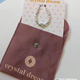 Dainty Infant/Child Bracelet With Rhodonite Beads, Austrian Pink Rice Pearls (B2126-MV)