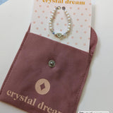 Pink Pearl Baby Bracelet with Crystals (B127C)