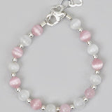 Pink and White  Baby Bracelet  (BCTP)