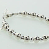 Sterling Silver Beads and Cross Bracelet (BSSC)