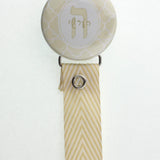 Hebrew Personalized Name Ivory Moroccan Tile Pacifier Clip Only (PER79) (MSRP 19.00)