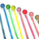 Crystal Clips Ribbon Pacifier Clip (RQS) NEW COLORS!! united colors of crystal dream !(msrp 19.99)